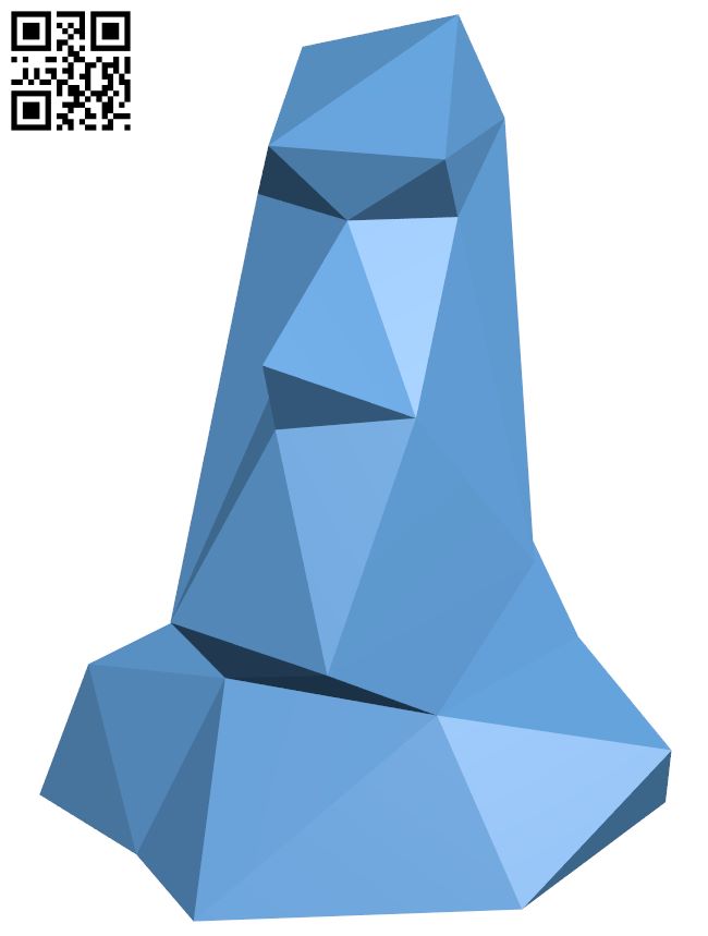 Lowest poly moai H007443 file stl free download 3D Model for CNC and 3d printer