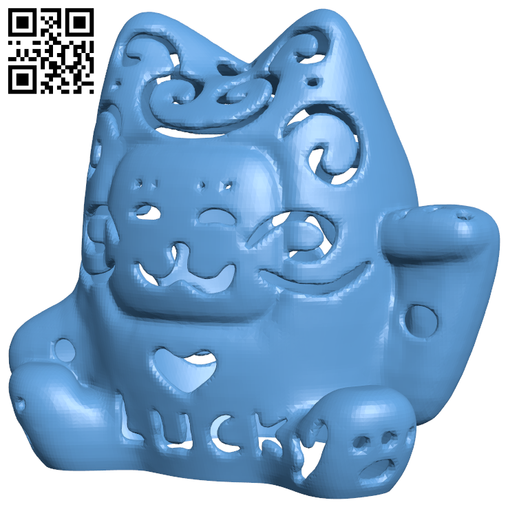 Lucky cat lamp H006679 file stl free download 3D Model for CNC and 3d printer
