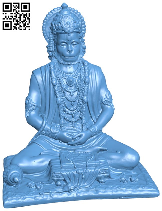 Mahatapasi Hanuman H007001 file stl free download 3D Model for CNC and 3d printer