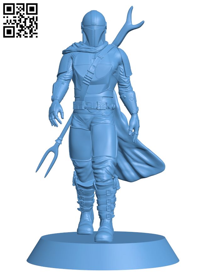 Mandalorian H007534 file stl free download 3D Model for CNC and 3d printer