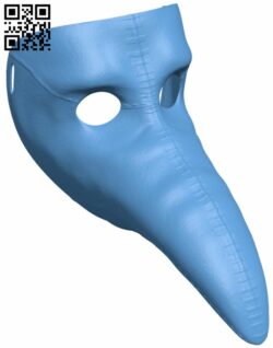 Mask of the plague doctor H007159 file stl free download 3D Model for CNC and 3d printer