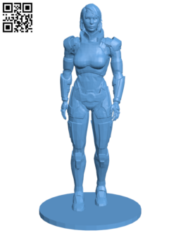 Mass Effect N7 FemShep H006622 file stl free download 3D Model for CNC and 3d printer