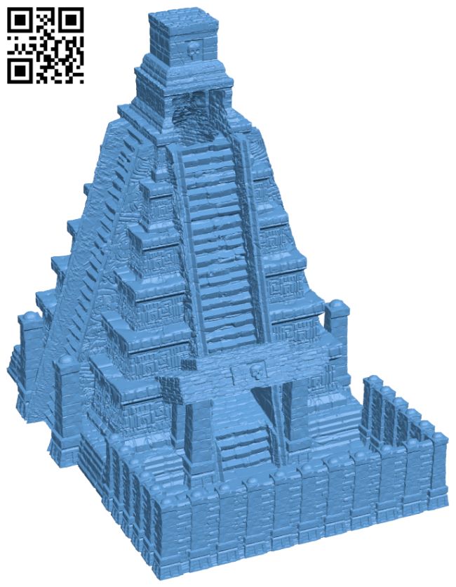 Mayan temple dice tower H007314 file stl free download 3D Model for CNC and 3d printer