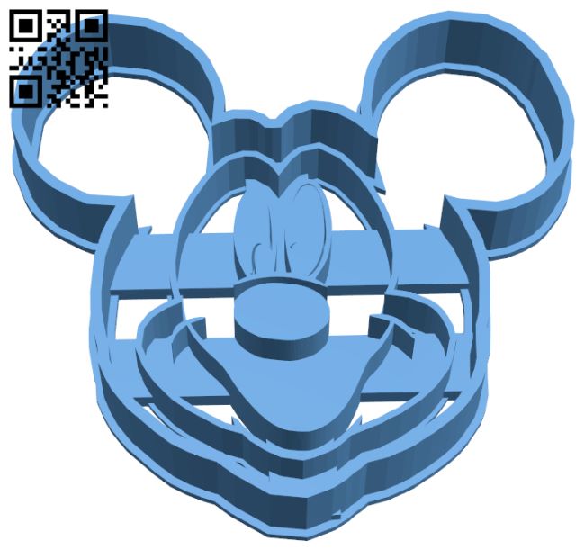 Mickey mouse cookie cutter H007162 file stl free download 3D Model for CNC and 3d printer
