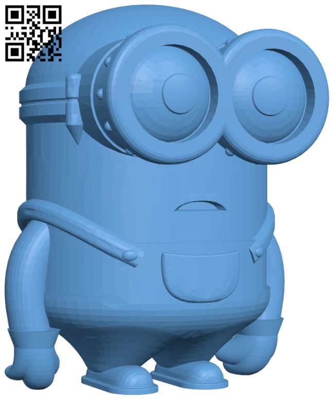 Minion Bob H007004 file stl free download 3D Model for CNC and 3d printer