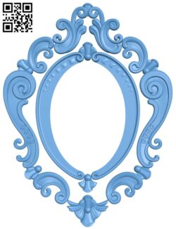 Mirror frame pattern T0000525 download free stl files 3d model for CNC wood carving