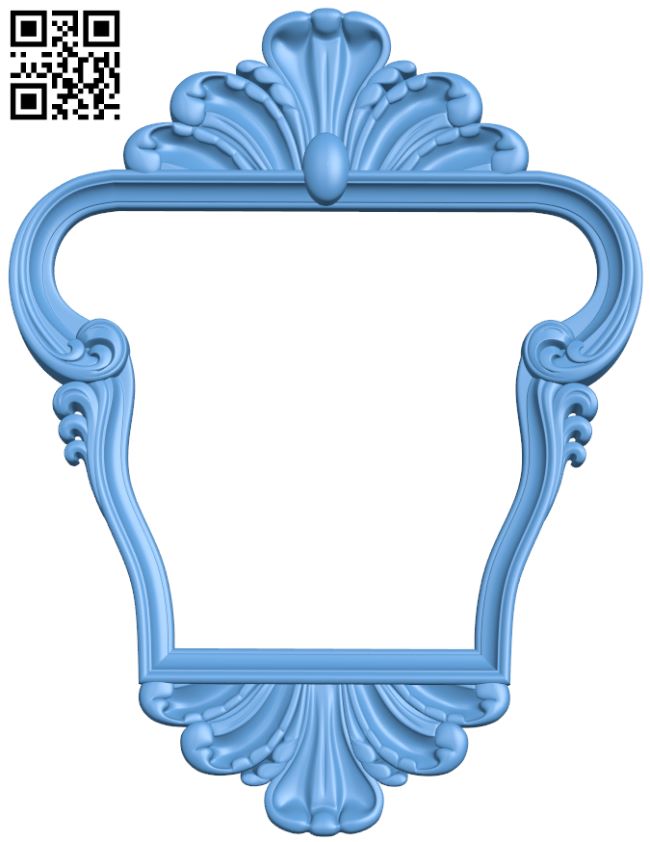 Mirror frame pattern T0000614 download free stl files 3d model for CNC wood carving