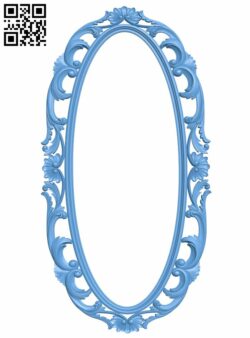 Mirror frame pattern T0000706 download free stl files 3d model for CNC wood carving