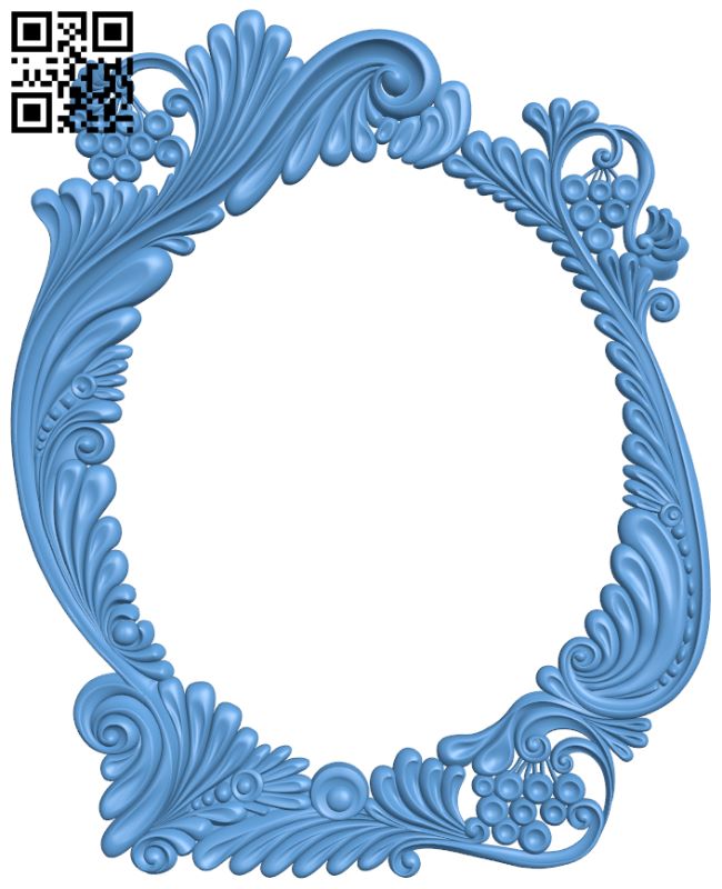 Mirror frame pattern T0000708 download free stl files 3d model for CNC wood carving