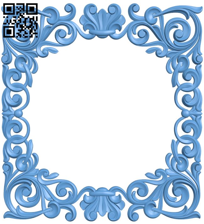 Mirror frame pattern T0000825 download free stl files 3d model for CNC wood carving