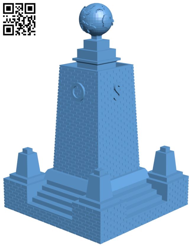 Monument to the Equator - Ecuador H007047 file stl free download 3D Model for CNC and 3d printer