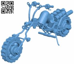 Motorcycle H007164 file stl free download 3D Model for CNC and 3d printer