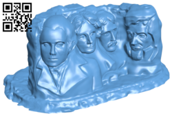 Mount Rushmore National Memorial in South Dakota, USA H006737 file stl free download 3D Model for CNC and 3d printer