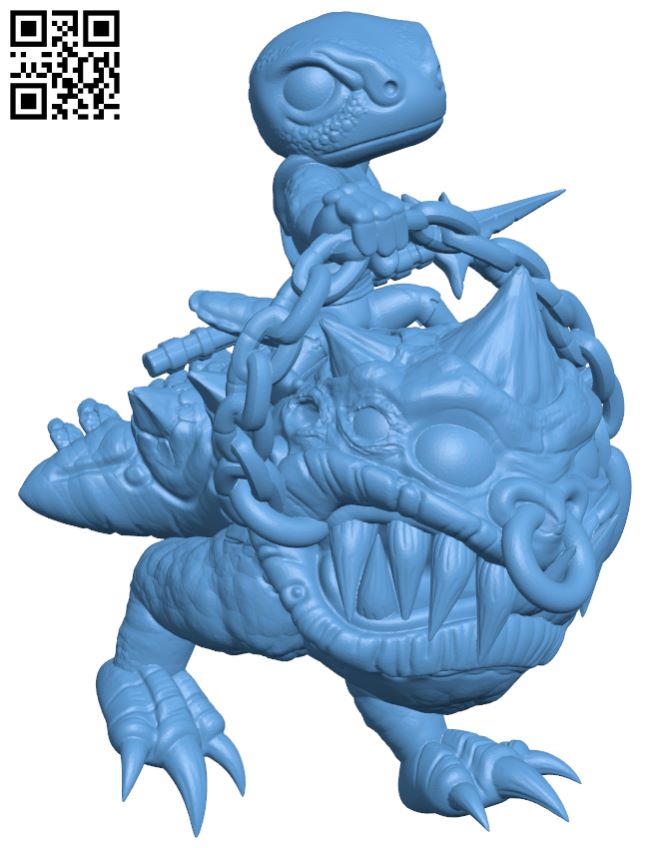 Mounted Fungal Cave Beast H007006 file stl free download 3D Model for CNC and 3d printer