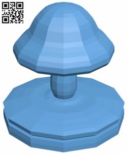 Mushroom H007165 file stl free download 3D Model for CNC and 3d printer