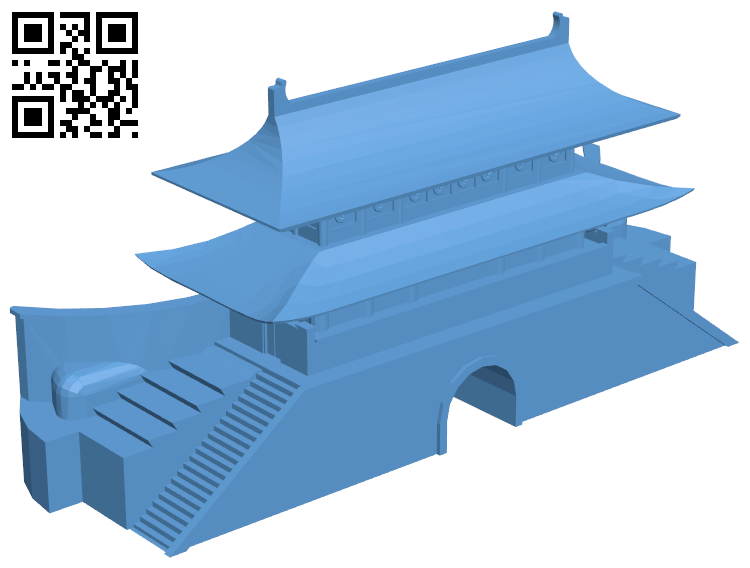 Namdaemun Gate - Seoul H006681 file stl free download 3D Model for CNC and 3d printer