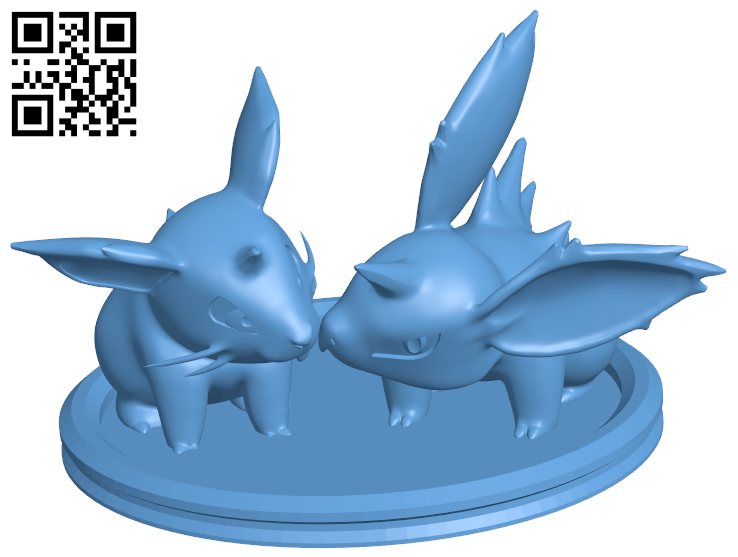 Nidoran - Pokemon H006766 file stl free download 3D Model for CNC and 3d printer