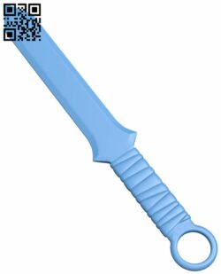 Ninja Knife H007050 file stl free download 3D Model for CNC and 3d printer