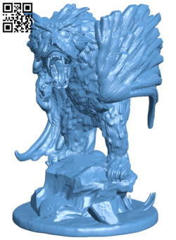 Owlbear H006784 file stl free download 3D Model for CNC and 3d printer