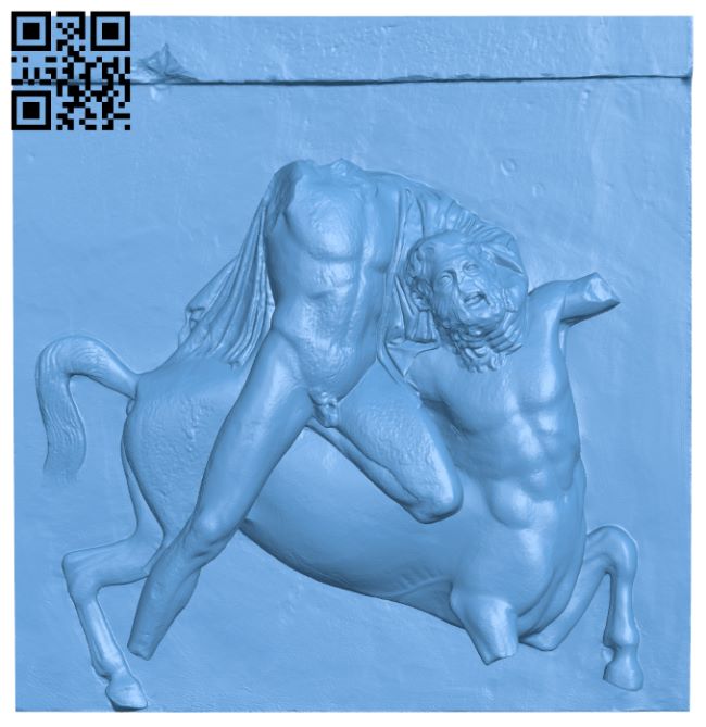 Parthenon South Metope II H007479 file stl free download 3D Model for CNC and 3d printer
