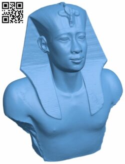 Pharaoh Amasis bust H007172 file stl free download 3D Model for CNC and 3d printer