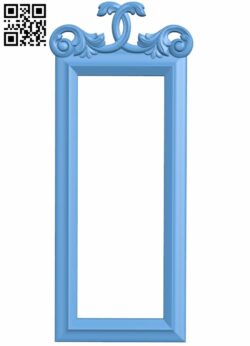Picture frame or mirror T0000615 download free stl files 3d model for CNC wood carving