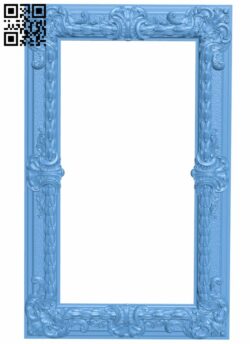 Picture frame or mirror T0000635 download free stl files 3d model for CNC wood carving