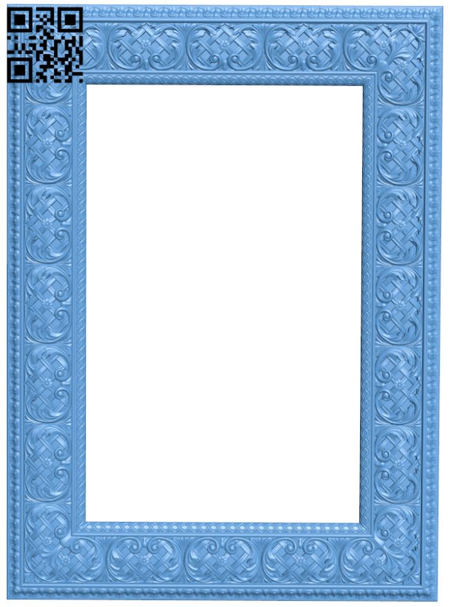 Picture frame or mirror T0000636 download free stl files 3d model for CNC wood carving