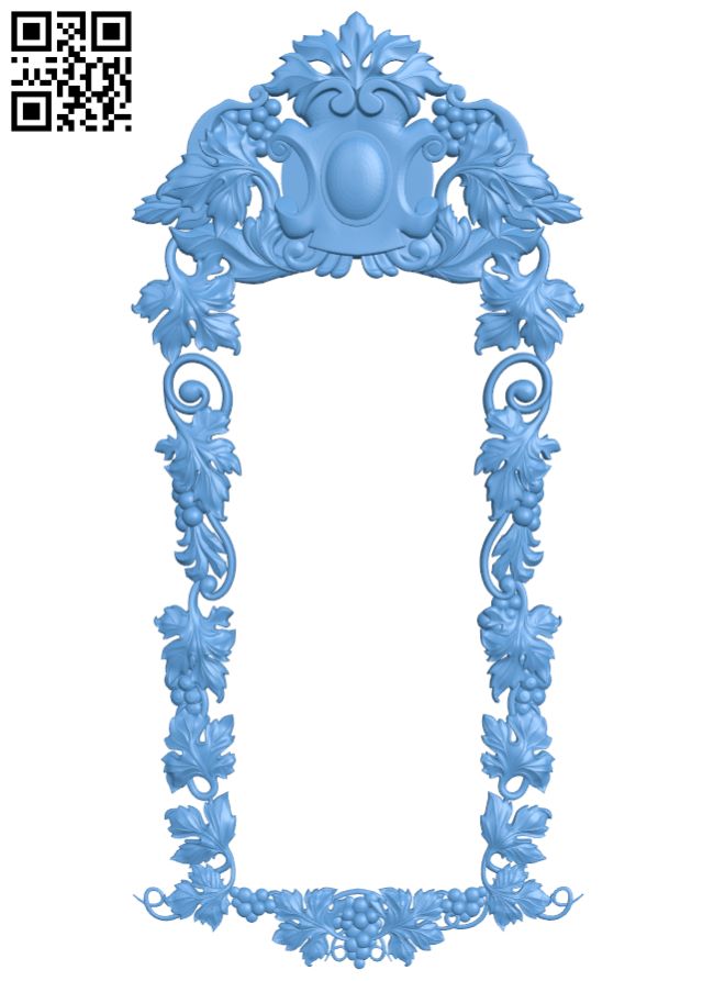Picture frame or mirror T0000660 download free stl files 3d model for CNC wood carving