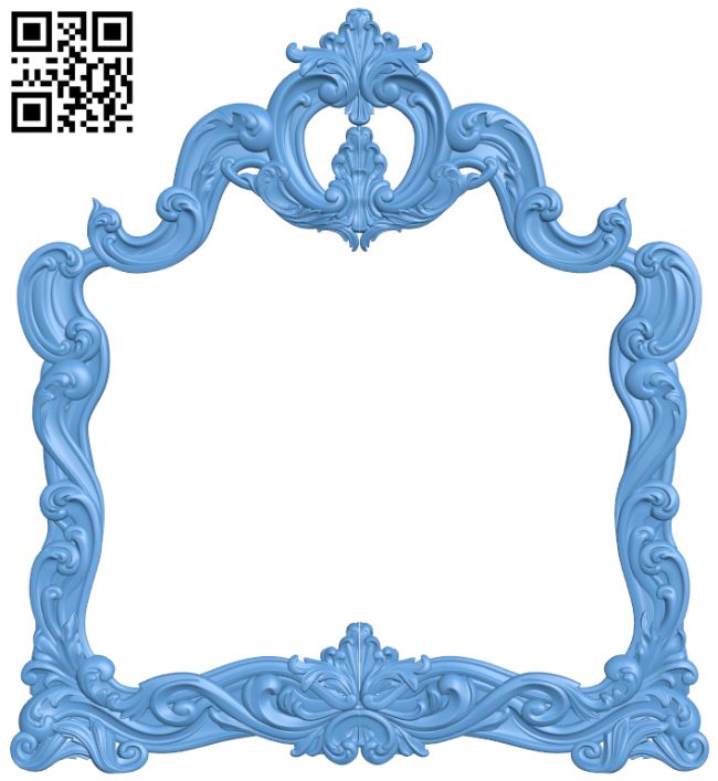 Picture frame or mirror T0000681 download free stl files 3d model for CNC wood carving