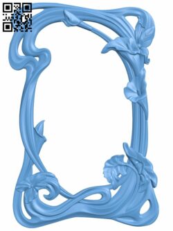 Picture frame or mirror T0000683 download free stl files 3d model for CNC wood carving