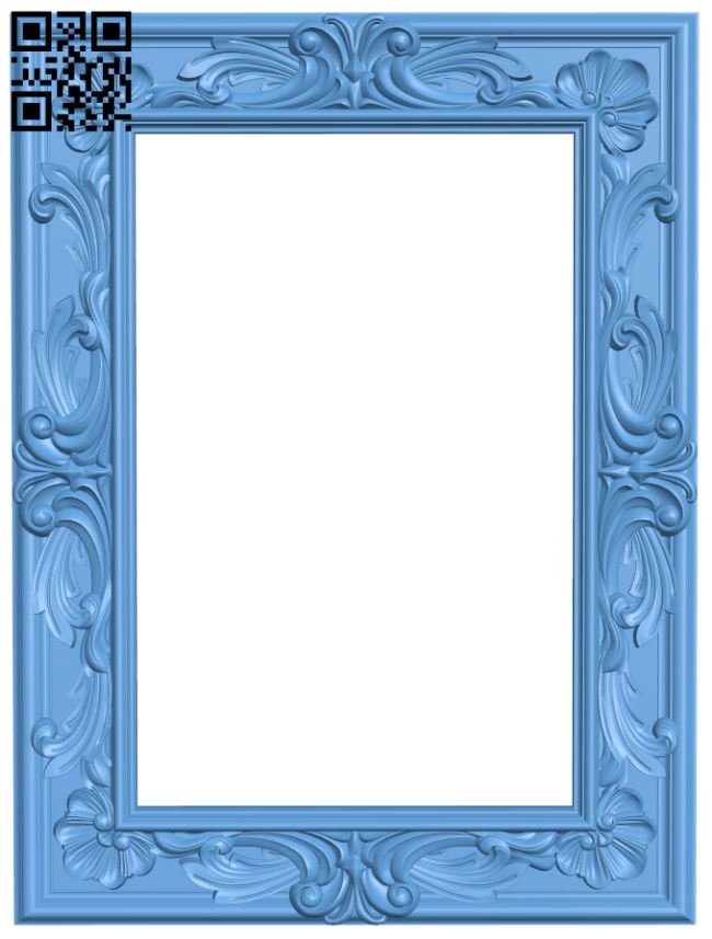 Picture frame or mirror T0000711 download free stl files 3d model for CNC wood carving