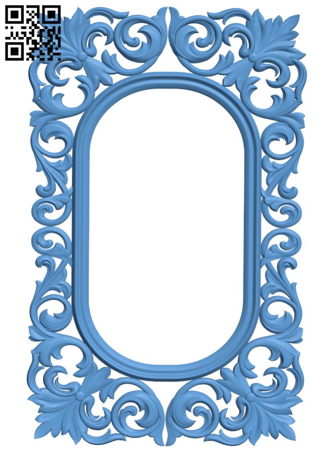 Picture frame or mirror T0000712 download free stl files 3d model for CNC wood carving