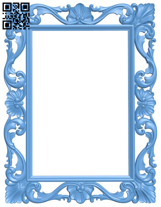 Picture frame or mirror T0000717 download free stl files 3d model for CNC wood carving