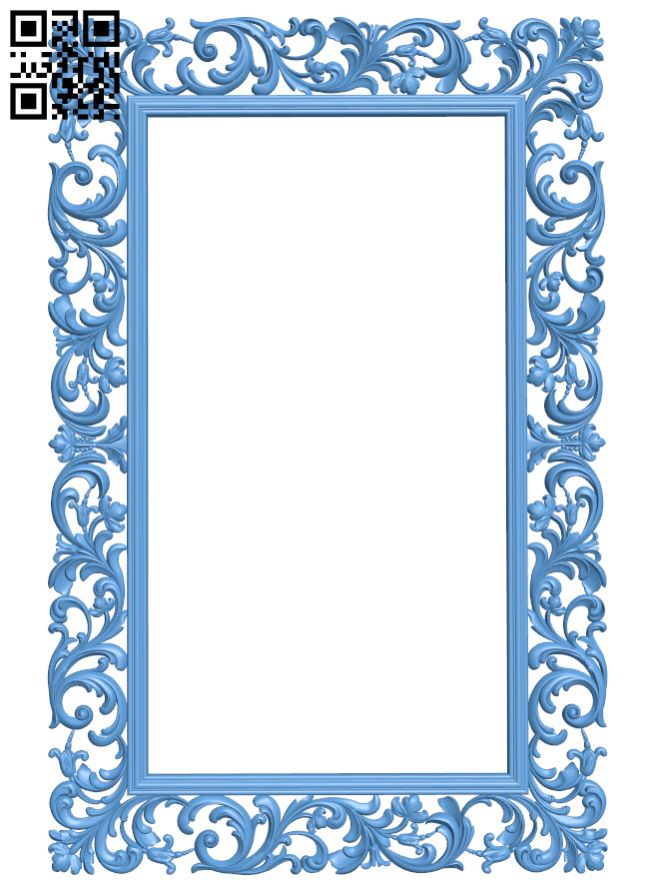 Picture frame or mirror T0000718 download free stl files 3d model for CNC wood carving