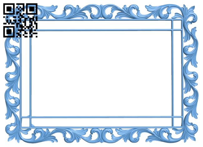 Picture frame or mirror T0000719 download free stl files 3d model for CNC wood carving