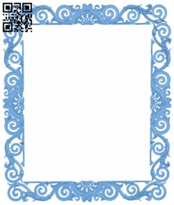Picture frame or mirror T0000757 download free stl files 3d model for CNC wood carving