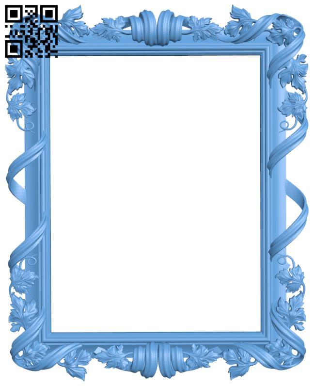 Picture frame or mirror T0000758 download free stl files 3d model for CNC wood carving
