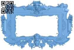 Picture frame or mirrorT0000533 download free stl files 3d model for CNC wood carving