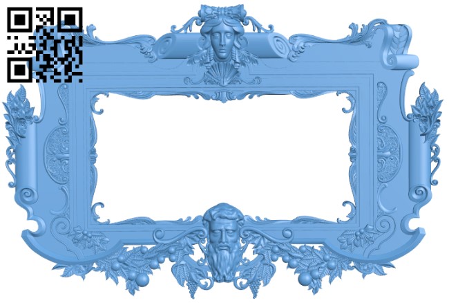 Picture frame or mirrorT0000533 download free stl files 3d model for CNC wood carving