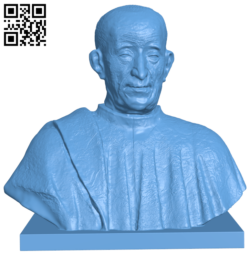 Pietro Mellini bust H006786 file stl free download 3D Model for CNC and 3d printer
