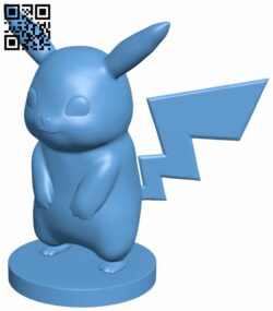 Pikachu H007322 file stl free download 3D Model for CNC and 3d printer