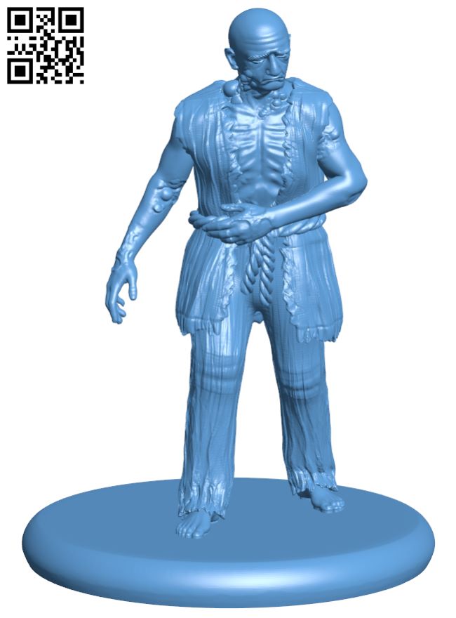 Plague Victim H006894 file stl free download 3D Model for CNC and 3d printer