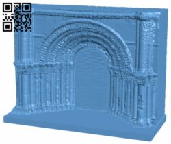 Portal of the Church of Saint Mary in in Saintes, France H007323 file stl free download 3D Model for CNC and 3d printer