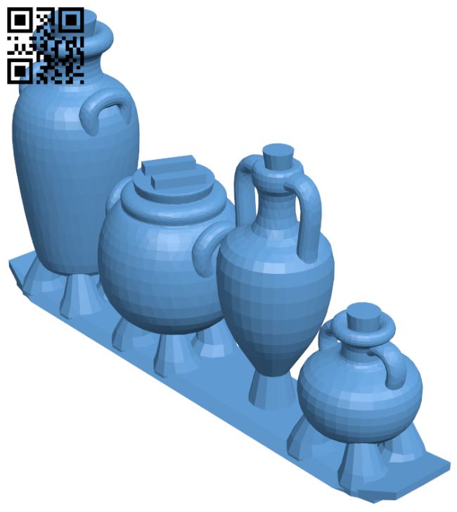 Pottery H007417 file stl free download 3D Model for CNC and 3d printer