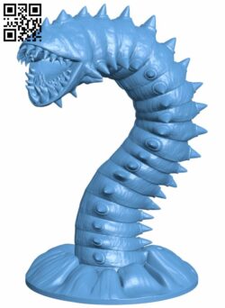 Purple Worm H006896 file stl free download 3D Model for CNC and 3d printer