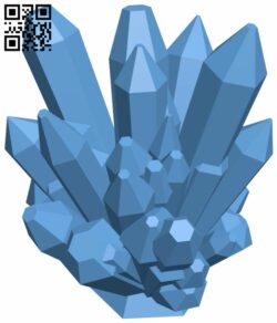 Random crystal generator H007061 file stl free download 3D Model for CNC and 3d printer