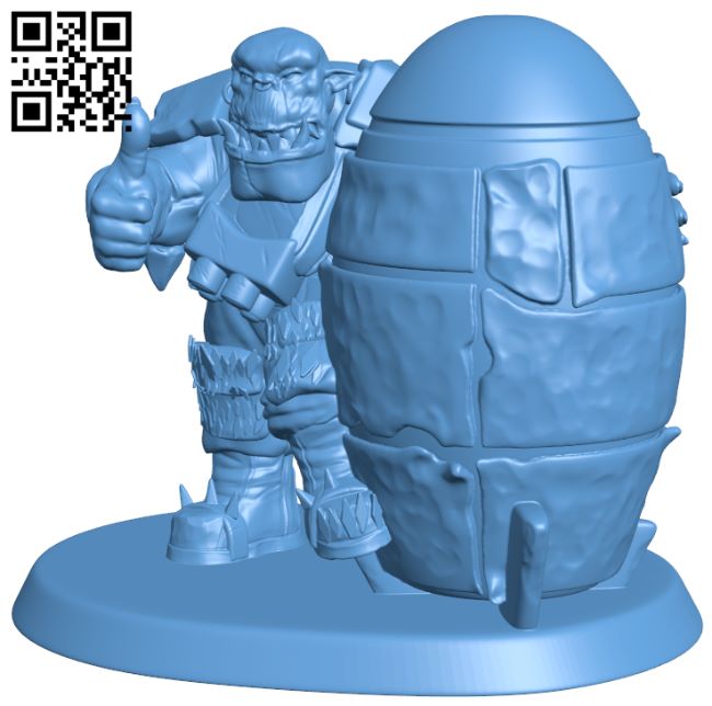 Rocket Orc H007064 file stl free download 3D Model for CNC and 3d printer