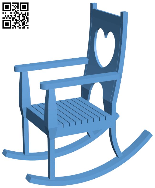 Rocking Chair H006899 file stl free download 3D Model for CNC and 3d printer