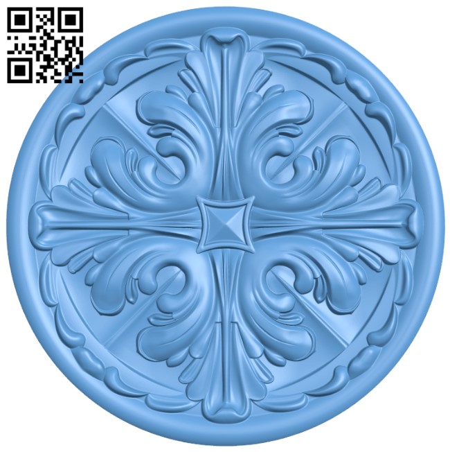 Round pattern T0000549 download free stl files 3d model for CNC wood carving